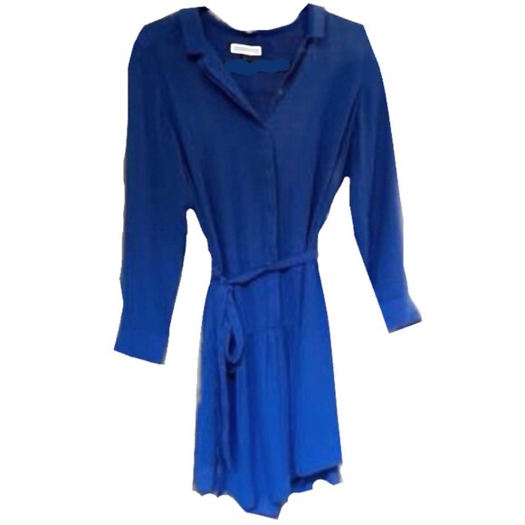 Brand New Banana Republic Blue Button-down Shirt Dress - Picture 10 of 10